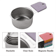 thumbnail image 3 of Juego de tazas medidoras magnéticas de acero inoxidable de metal resistente para ingredientes secos y líquidos (multicolor), 3 of 4