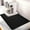 Solid Black, variant on Matace Designer Coffee Bar Mat, Extra Large 17 x 31.5 Inches, Rubber Backing, Absorbent Coffee Maker Mats for Dish Drying, Kitchen Countertop, Black and White Marble