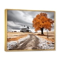 thumbnail image 2 of Designart Farm framed wall Art, Farmhouse Orange And Grey euphony , Farm Large framed wall art decor, Yellow Country Gold framed wall art, 40x30 inches Gold Frame, 2 of 5