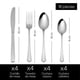 thumbnail image 4 of Juego de cubiertos Moven  Galicia 16 Piezas Acero Inoxidable,  Cuchara Sopera, Cuchillo, Tenedor, Cuchara Cafetera, 4 of 8
