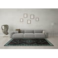 thumbnail image 3 of Ahgly Company Indoor Rectangle Persian Light Blue Traditional Area Rugs, 2' x 5', 3 of 4
