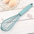 thumbnail image 4 of sunsanly 10 Inches Egg Beater Non-stick Easy to Clean PP Handle Silicone Egg Whisk Milk Mixing Stick Chef Aid Tool Kitchen Gadget, 4 of 8