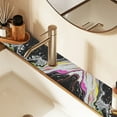 thumbnail image 2 of Yayeee Faucet Mat for Kitchen Sink 14.7" Diatomite Long Splash Guard Pad, Colorful White, 2 of 7