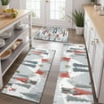 thumbnail image 2 of Gray Christmas Gnome Village Pattern Kitchen Rugs Sets Of 3,Kitchen Runner Rugs Non Skid Washable,Decorative Kitchen Floor Mats for Kitchen,Sink,Laundry,17"x30"+ 17"x47" + 17"x59", 2 of 6