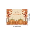 thumbnail image 3 of LSLJS Napperons Citrouille Automne 1 Pce 16.5x12.6 Pouces Décorations Vintage pour Fête et Restauration, 3 of 6