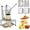 With Plate Silver Vertical Base, variant on Commercial Vegetable Chopper, Heavy Duty Stainless Steel Commercial Onion Chopper Dicer Potatoe Cutter French Fry Cutter,With Replaceable Blades,For Restaurants & Home Kitchen