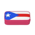 thumbnail image 2 of TEQUAN Large Capacity Pencil Case, Puerto Rico Flag Pattern Pencil Pouch 2 Compartments Pencil Bag (Pink), 2 of 7