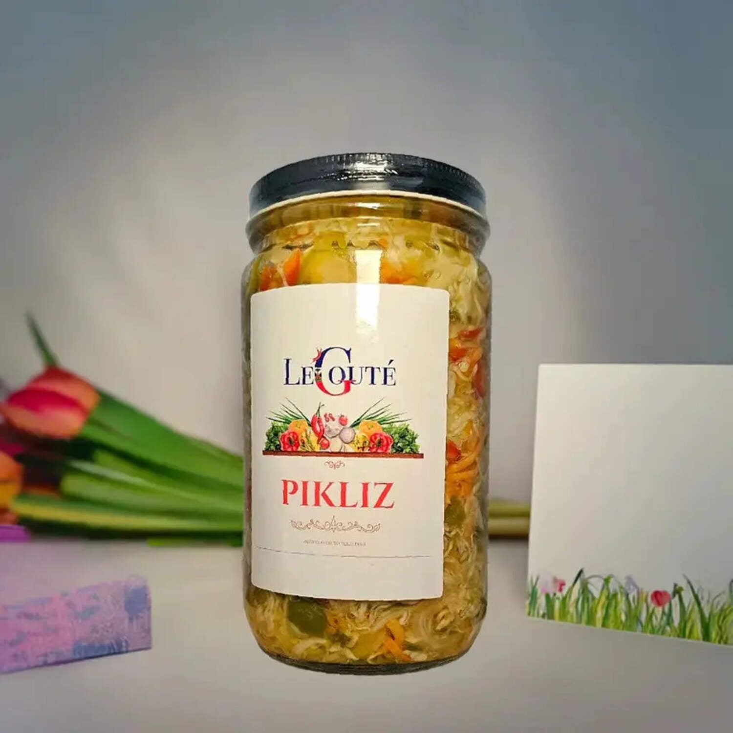 Haitian Pikliz, Pikliz Ayisyen, Haiti Pickles. 32 Oz XL (Bon bagay)