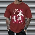 thumbnail image 4 of Caqnni Mens American Flag 3D Printed T-Shirts Classic USA Patriotic Tees Stars Stripes Short Sleeve Shirts 4th of July Tops Mens Shirts (White,XXL), 4 of 4