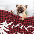 thumbnail image 3 of Yiaed Christmas Buffalo Plaid Print Dog Blankets-Cat Blanket Washable for Couch Protection,Puppy Blanket, Soft Plush Reversible Throw Furniture Protector-Small, 3 of 8