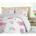 thumbnail image 5 of Ambesonne Flowers Duvet Cover Set, Floral Patterns Country, 2-Calking, Pink White, 5 of 7