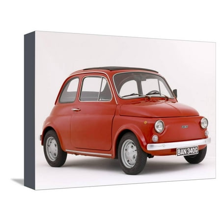1968 Fiat 850 - 1968 Fiat 500 F Stretched Canvas Print Wall Art
