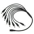 thumbnail image 3 of Fyydes Adapter Cable Splitter, Power Splitter Cable,5.5x2.1mm 1 Female to 8 Male Power Cord Splitter Adapter Cable Extension For CCTV Camera, 3 of 8