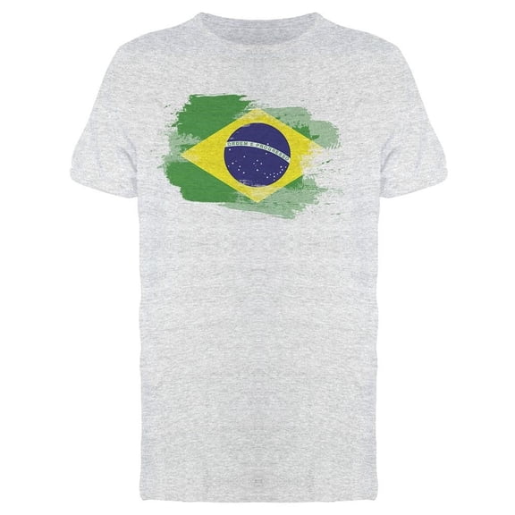 Flag Of Brazil Stroke Tee Men's -Image by Shutterstock