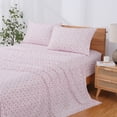 thumbnail image 3 of Modern Threads 4-Piece Sweet Rose Silky Soft Microfiber Adult Floral Sheet Set, Blush, King, 3 of 12