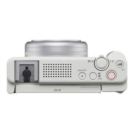 Sony - ZV-1F Vlog Camera for Content Creators and Vloggers - White