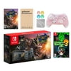Nintendo Switch Monster Hunter Limited Console Set Plus Monster Hunter Rise Deluxe Edition, Bundle With Luigi's Mansion 3 And Mytrix Wireless Switch Pro Controller and Accessories