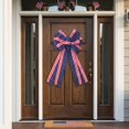 thumbnail image 1 of Large Patriotic Flag Bow Red White Blue Wreath Bow 4th Of July Independence Day Decorative Bow For Front Door Christmas Tree Fence, 1 of 7