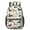 Dachshund and Floral Green Pattern, variant on Border Collie Gray Pattern 17" Waterproof Oxford School Backpacks for Teens, S-Shape Padded Straps, for School, Travel, Hiking, Camping