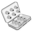 thumbnail image 2 of 12 piezas / juego de almohadillas de espuma viscoelástica para los oídos, tapones para los oídos, cojín de repuesto para auriculares internos, gris, espuma viscoelástica Inevent EL3314-03B, 2 of 7