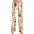 thumbnail image 6 of Wutalume Women's Easter Print Casual Pants, Loose Fit Comfy Trousers for Holiday Spring Daily Wear, Breathable Fabric, Drawstring Waist, Fun Seasonal Design,Beige M, 6 of 6