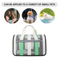thumbnail image 4 of Bolso de viaje para gatos al aire libre Bolsa de salida para mascotas transpirable Suministros para mascotas (Verde M), 4 of 7