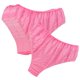 thumbnail image 2 of Bragas desechables de tela no tejida, respetuosas con la piel, para viajes, salones de belleza, unisex. Rosa, 2 of 3