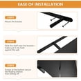 thumbnail image 3 of Black Wooden Floating Shelves for Wall 36 Inches Long,Rustic Solid Wood Farmhouse Wall Shelves with Invisible Brackets for Bathroom, Living Room, Bedroom, Kitchen Set of 3, 3 of 18