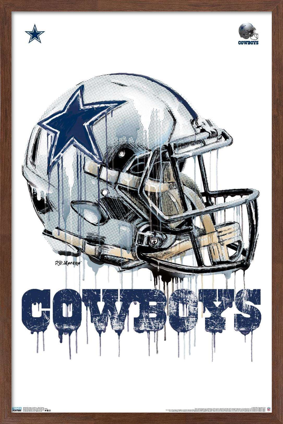 dallas cowboys fire pit on Nfl Dallas Cowboys Drip Helmet Poster Walmart Com Walmart Com