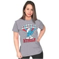 thumbnail image 3 of Hefty Smurf American Muscle USA Women's T Shirt Ladies Tee Brisco Brands X, 3 of 5