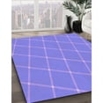 thumbnail image 3 of Ahgly Company Machine Washable Indoor Square Transitional Purple Mimosa Purple Area Rugs, 8' Square, 3 of 7