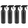 thumbnail image 1 of 4 botellas de spray vacías de plástico de 500 ml, portátiles, para automóvil, creativas, redondas, para hombro, rellenables, para el hogar y la tienda (cabezal de bomba aleatorio negro)., 1 of 7