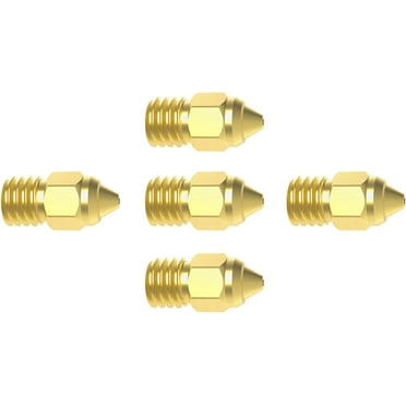 Creality 5pcs MK-ST Nozzle Kit for Ender 3 S1 Pro and Ender 3 V2 Neo, 3D Printers Parts 0.25mm, 0.4mm, 0.6mm, 0.8mm Copper Alloy Nozzle Kit
