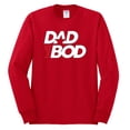 thumbnail image 2 of Wild Bobby, Funny Dad Bod Logo, Pop Culture, Men Long Sleeve Shirt, Red, X-Large, 2 of 4
