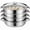 Four floors, variant on Stainless Steel Multi-Layer Steamer with Glass Lid, 3/4/5 Tier Stackable Steamer Pot for Induction Cooktop, Dishwasher Safe for Seafood Vegetables and Dim Sum