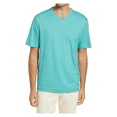 thumbnail image 2 of Tommy Bahama Men's Wave Tropic V Neck Tee Shirt, Azul Mar, M, 2 of 2