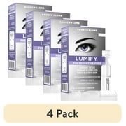 (4 pack) LUMIFY Preservative Free Redness Reliever Eye Drops, For Whiter and Brighter Looking Eyes, 20 Single Use Vials