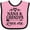 Pink and Black, variant on Inktastic Nana and Grandpa Love Me Girls Baby Bib