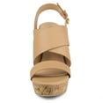 thumbnail image 2 of Women's Platform Heels Ankle Strap Wedges Sandals, 2 of 7