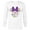 White, variant on Disney Minnie Mouse Mardi Gras Carnival Holiday Icon - Long Sleeve T-Shirt for Men - Customized-White