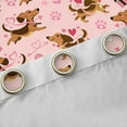 thumbnail image 4 of Castle Fairy Children Teenagers Adults Cartoon Dachshund Black Out Curtains,Pink Love Heart Print Curtains Pack of 2 (42x63 Each),Cute Animal Dog Pet Bedroom Curtains,Super Cozy Room Decor, 4 of 6