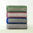 thumbnail image 5 of Unique Bargains Striped Cotton Hand Towel Set Soft Towels Purple 13" x 29" -2 Piece, 5 of 5