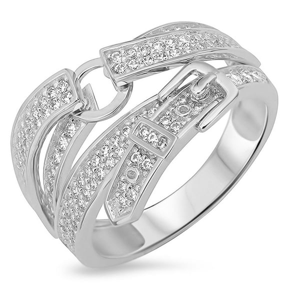 Sterling Silver 925 Belt Ring