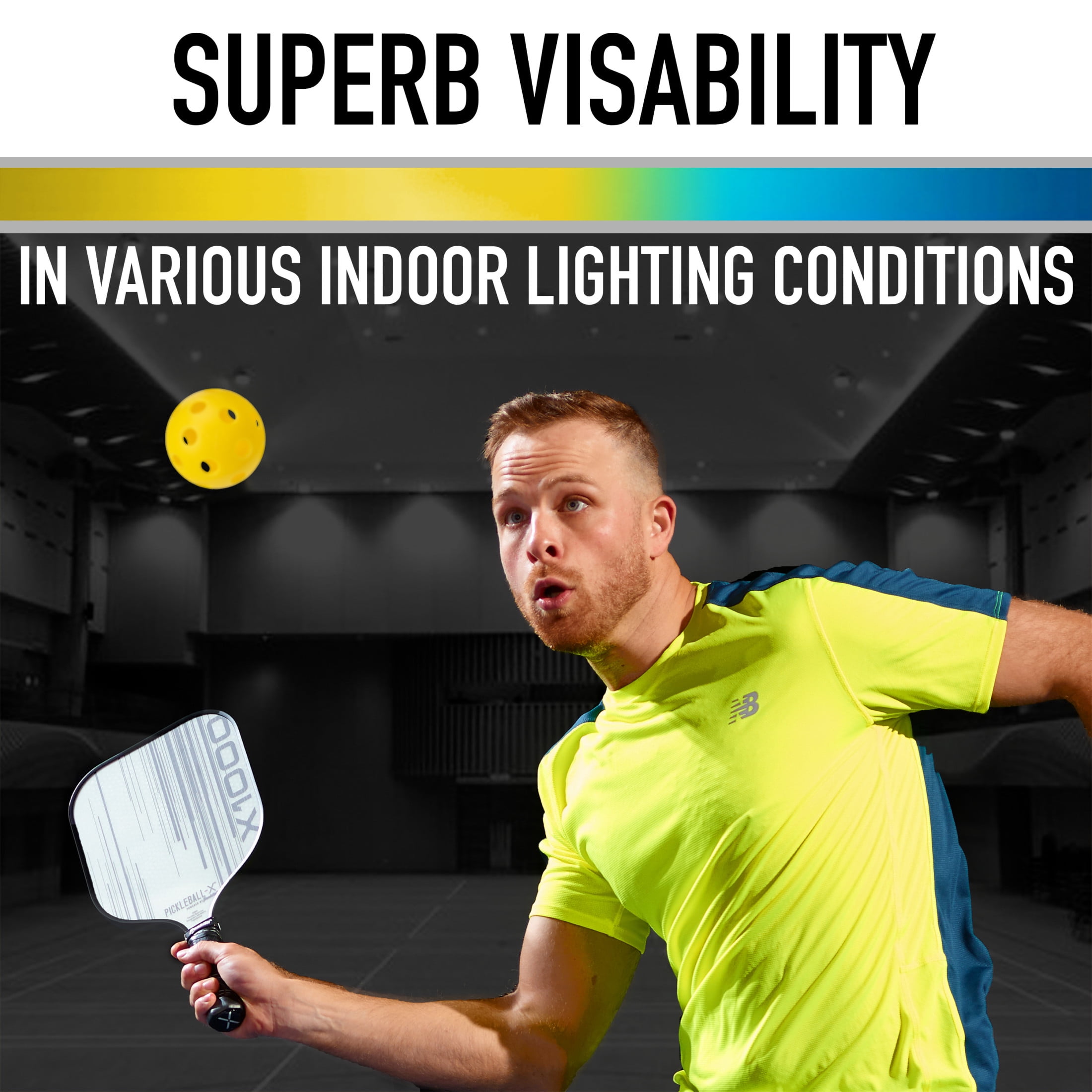 Franklin Sports X-26 Official Indoor Pickleballs - Bulk 100 Pack - Yellow