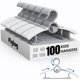 thumbnail image 1 of Perchas para bebé PIGLOG, 100 unidades, ajustables, antideslizantes, de plástico, 1 of 8