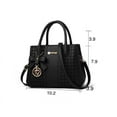 thumbnail image 3 of Wadan Women’s Purses and Handbags Shoulder bag, Top Handle Satchel Zipper Purses Pockets, PU Lather, 3 of 6