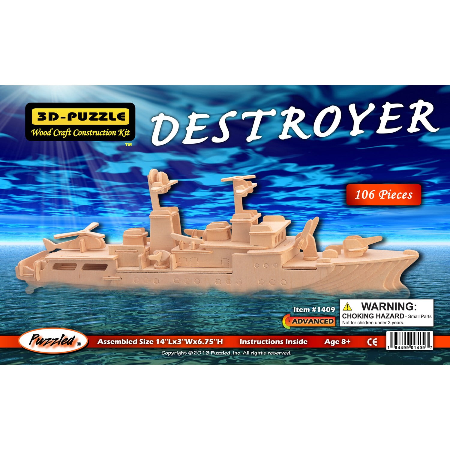 Puzzled Submarine Wooden 3d Puzzle Construction Kit 1242 for sale online 