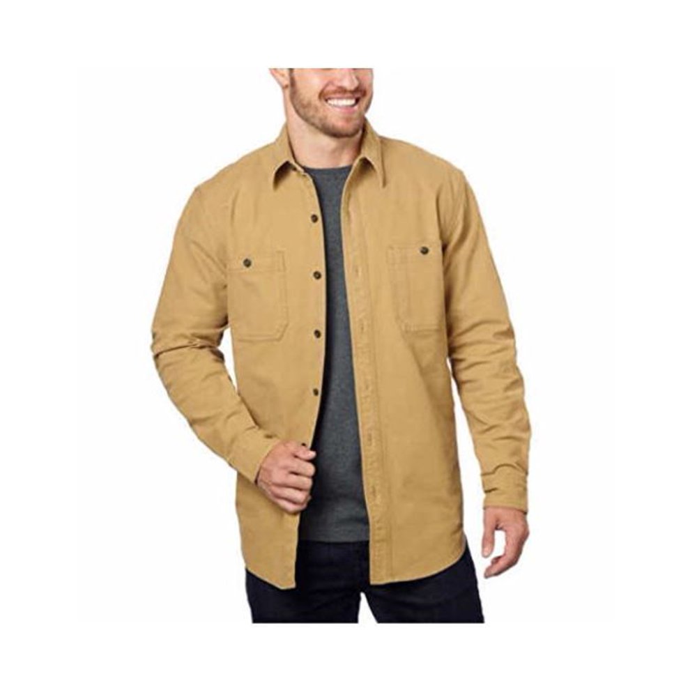 G.H. Bass G.H. Bass & Co. Men’s Stretch Twill Canvas Shirt Walmart