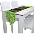 thumbnail image 3 of SKYSONIC Rectangle Saint Patrick Day Puppy On Green Printed Table Runner 13x90in for Wedding Birthday Holiday, 3 of 5