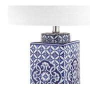 JONATHAN Y Choi 23 Chinoiserie LED Table Lamp, Blue/White, JYL3006A